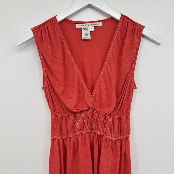 Vintage Y2K Womens Babydoll Tank Top Shirt Small Stretch Boho Resort Festival - Picture 2 of 7